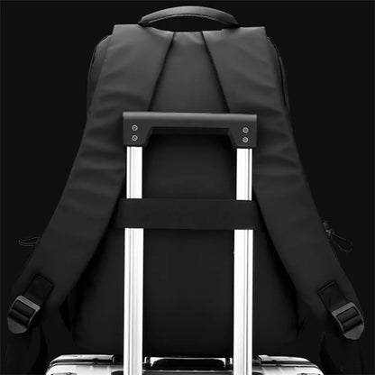 WEPOWER 1261 Travel Backpack Waterproof Nylon Shoulder Bag with External USB Port, 43x13x29cm