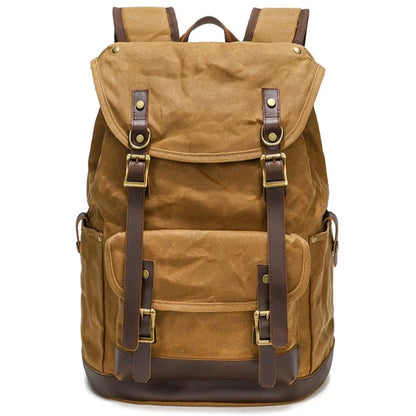 B15 Large Laptop Bag Canvas Travel Rucksack Backpack Daypack Student Bookbag