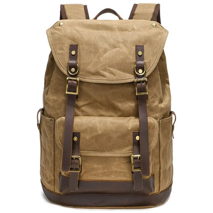 B15 Large Laptop Bag Canvas Travel Rucksack Backpack Daypack Student Bookbag
