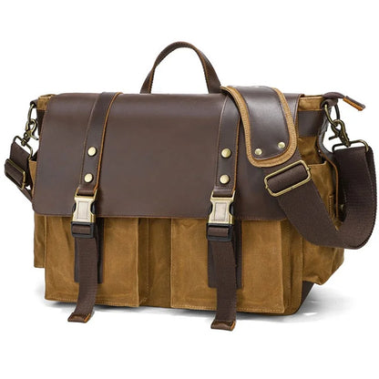S11 Outdoor Travel Crossbody Bag Retro Canvas Shoulder Bag Daypack Messenger Sling Bag