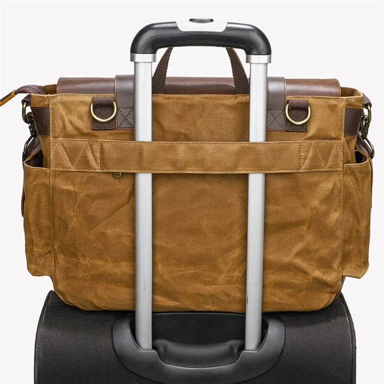S11 Outdoor Travel Crossbody Bag Retro Canvas Shoulder Bag Daypack Messenger Sling Bag