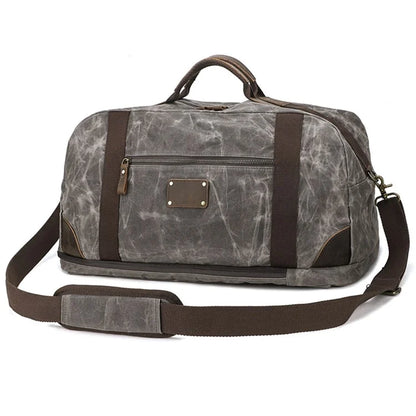 K766 Retro Travel Duffel Bag Canvas Backpack Overnight Crossbody Bag Tote Handbag