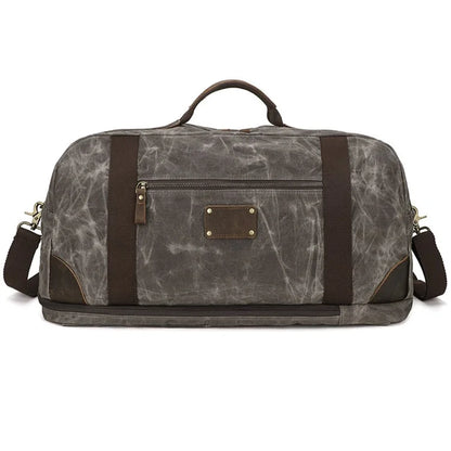 K766 Retro Travel Duffel Bag Canvas Backpack Overnight Crossbody Bag Tote Handbag