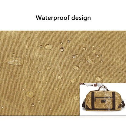 K766 Retro Travel Duffel Bag Canvas Backpack Overnight Crossbody Bag Tote Handbag