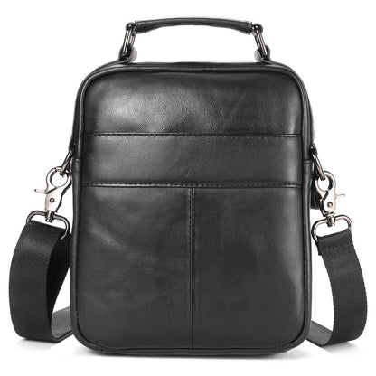 BULLCAPTAIN 049 Retro Cowhide Leather Crossbody Bag Large Men's Daypack Travel Bag