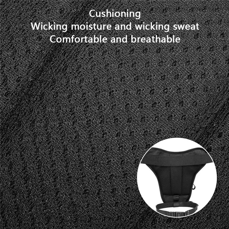 WOSAWE MB027-B Motorcycle Drop Leg Bag Oxford Cloth Reflective Waist Pack