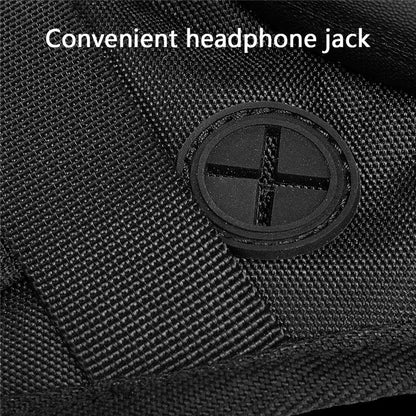 WOSAWE MB027-B Motorcycle Drop Leg Bag Oxford Cloth Reflective Waist Pack