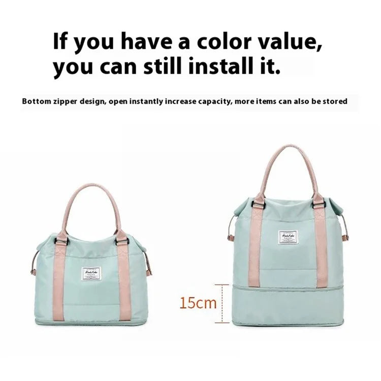 HINDUL Travel Duffel Tote Bag Oxford Fabric Waterproof Sports Yoga Gym Bag, Size: 38*13*32cm