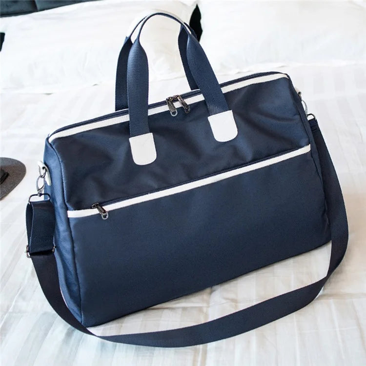 Travel Duffel Bag Waterproof Weekender Bags Gym Tote Bag with Shoe Compartment, Size: 49*22*33cm
