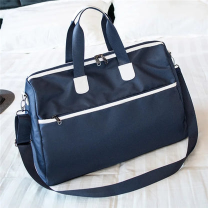 Travel Duffel Bag Waterproof Weekender Bags Gym Tote Bag with Shoe Compartment, Size: 49*22*33cm