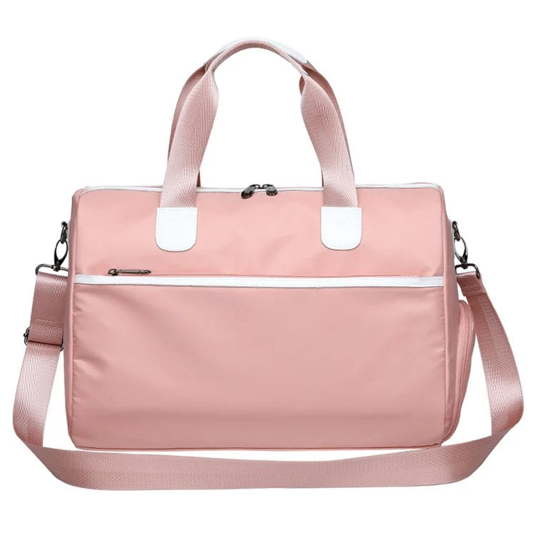 Travel Duffel Bag Waterproof Weekender Bags Gym Tote Bag with Shoe Compartment, Size: 39*22*28cm