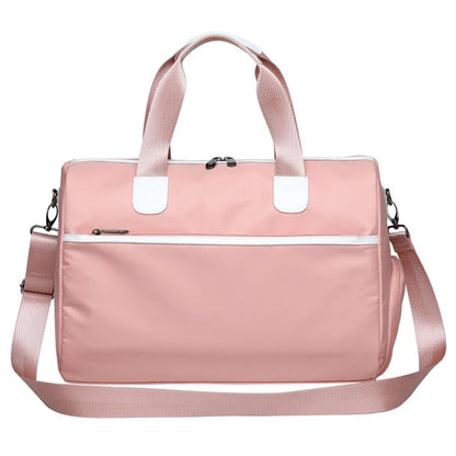 Travel Duffel Bag Waterproof Weekender Bags Gym Tote Bag with Shoe Compartment, Size: 39*22*28cm