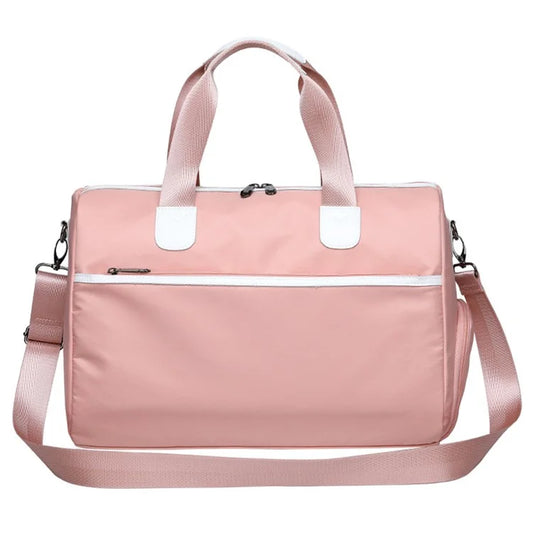 Travel Duffel Bag Waterproof Weekender Bags Gym Tote Bag with Shoe Compartment, Size: 39*22*28cm