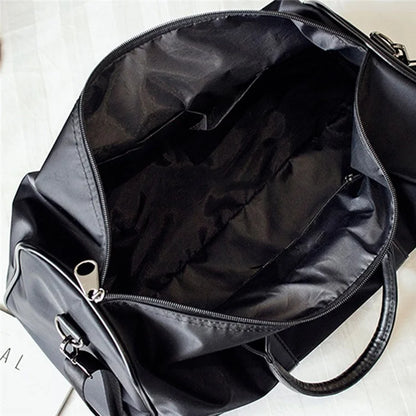 Nylon Sports Gym Bag Waterproof Travel Duffel Bag with Shoes Compartment, Size: S