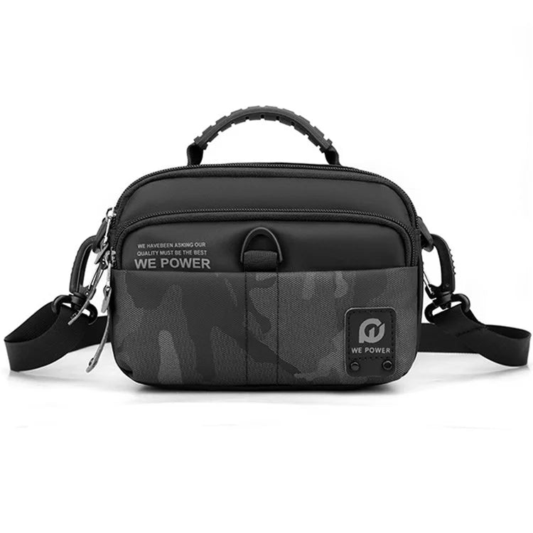 WEPOWER 1791 Men Business Casual Nylon Single Shoulder Crossbody Bag, Size L 25x10x19cm