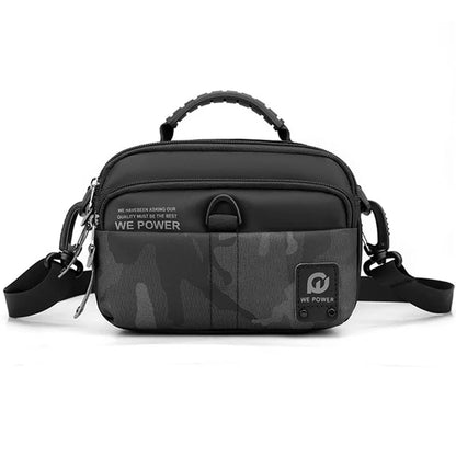 WEPOWER 1791 Men Business Casual Nylon Single Shoulder Crossbody Bag, Size L 25x10x19cm