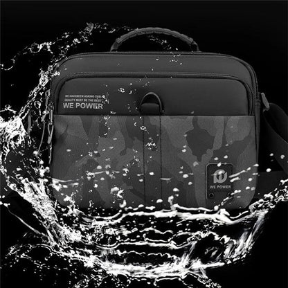 WEPOWER 1791 Men Business Casual Nylon Single Shoulder Crossbody Bag, Size L 25x10x19cm