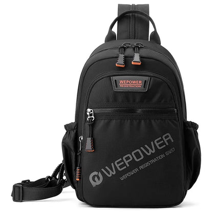 WEPOWER 2307 Business Chest Bag Men's Nylon Crossbody Bag Travel Shoulder Bag Daypack