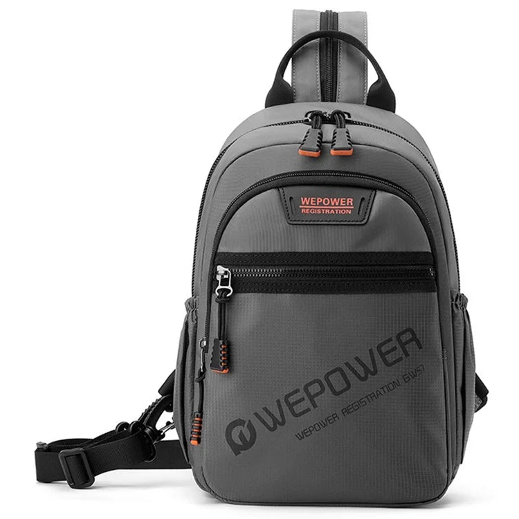WEPOWER 2307 Business Chest Bag Men's Nylon Crossbody Bag Travel Shoulder Bag Daypack