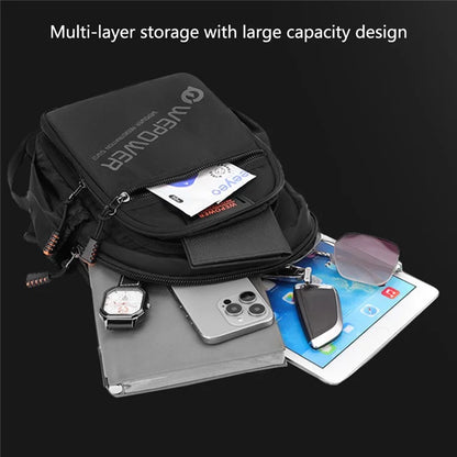 WEPOWER 2307 Business Chest Bag Men's Nylon Crossbody Bag Travel Shoulder Bag Daypack