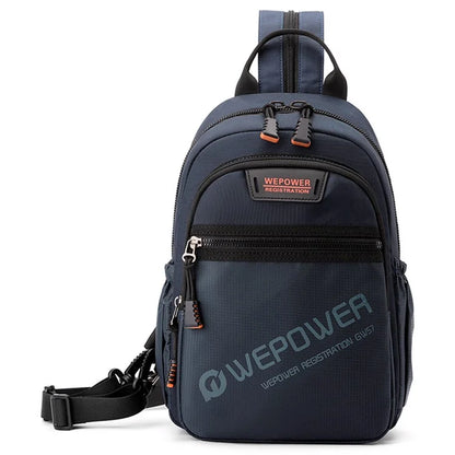 WEPOWER 2307 Business Chest Bag Men's Nylon Crossbody Bag Travel Shoulder Bag Daypack