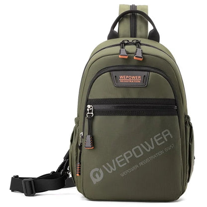 WEPOWER 2307 Business Chest Bag Men's Nylon Crossbody Bag Travel Shoulder Bag Daypack