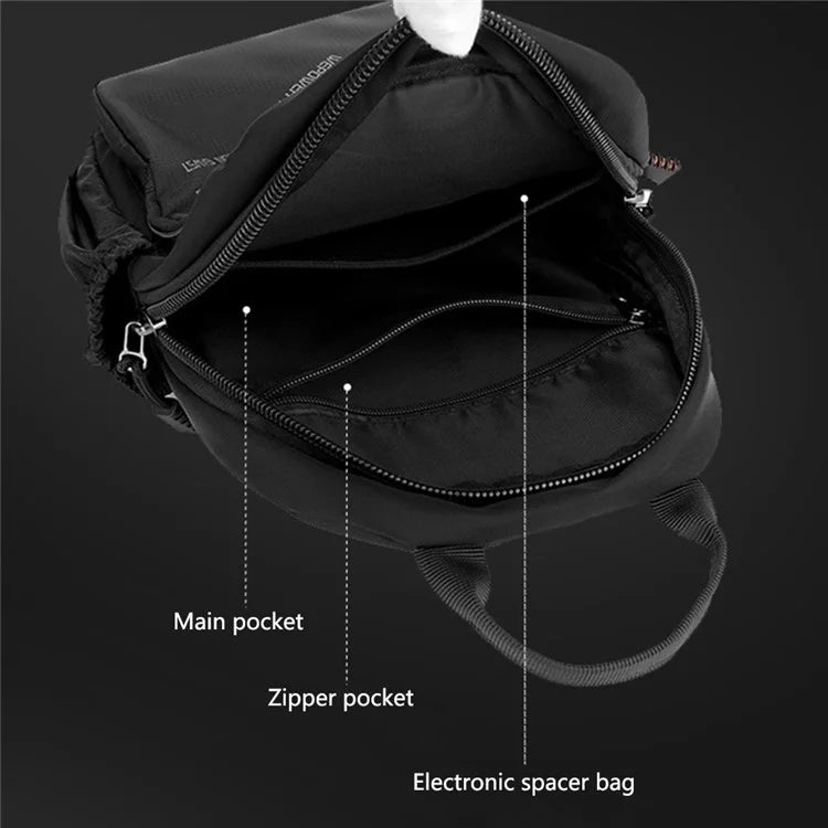 WEPOWER 2307 Business Chest Bag Men's Nylon Crossbody Bag Travel Shoulder Bag Daypack