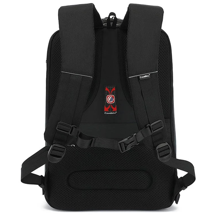 COOLBELL CB-8292 15.6 inch Laptop Backpack Men's Travel Shoulders Bag Daypack with Built-In Cable