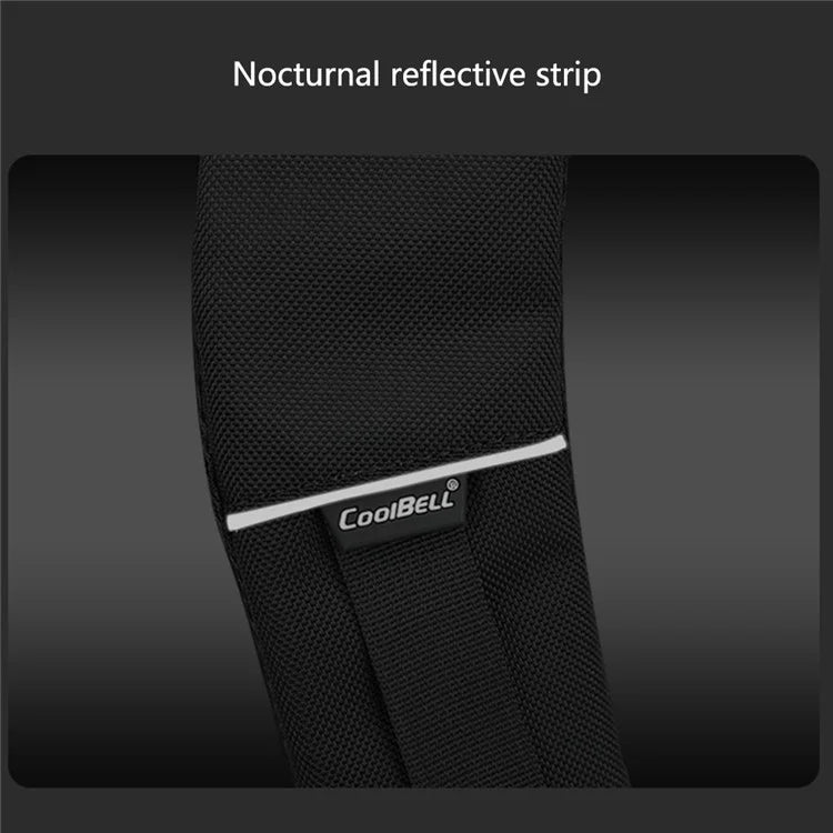 COOLBELL CB-8292 15.6 inch Laptop Backpack Men's Travel Shoulders Bag Daypack with Built-In Cable