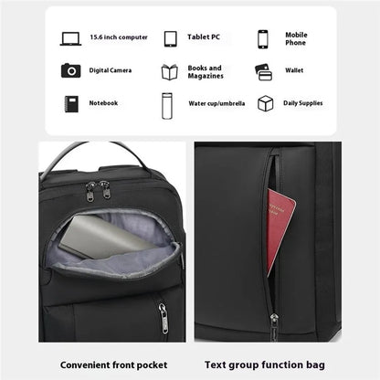 COOLBELL CB-8290 Men Travel Backpack Anti-Splash Large Capacity 15.6-inch Laptop Storage Daypack