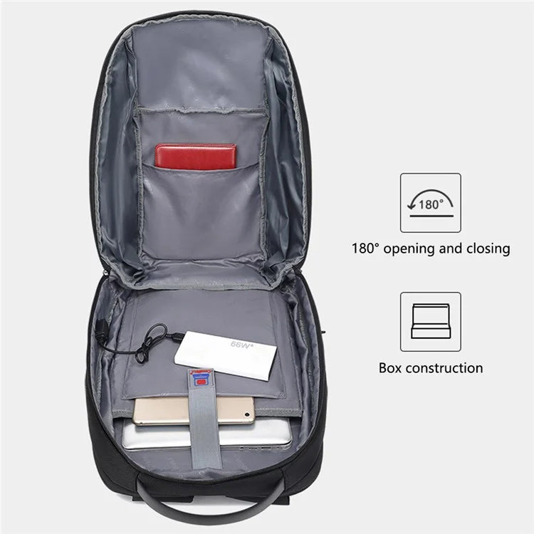 COOLBELL CB-8290 Men Travel Backpack Anti-Splash Large Capacity 15.6-inch Laptop Storage Daypack
