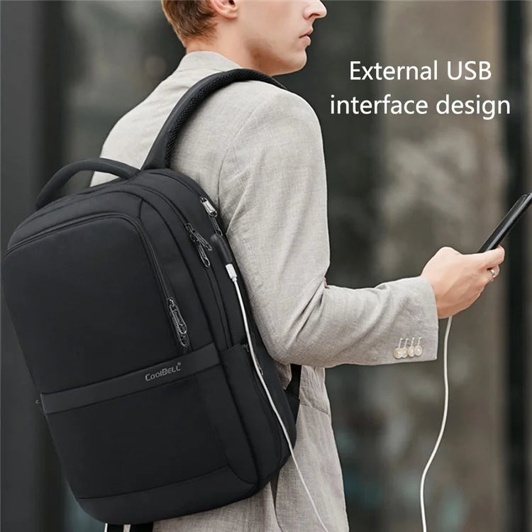 COOLBELL CB-8227 Large Laptop Backpack Students Bookbag Waterproof Travel Weekender Bag