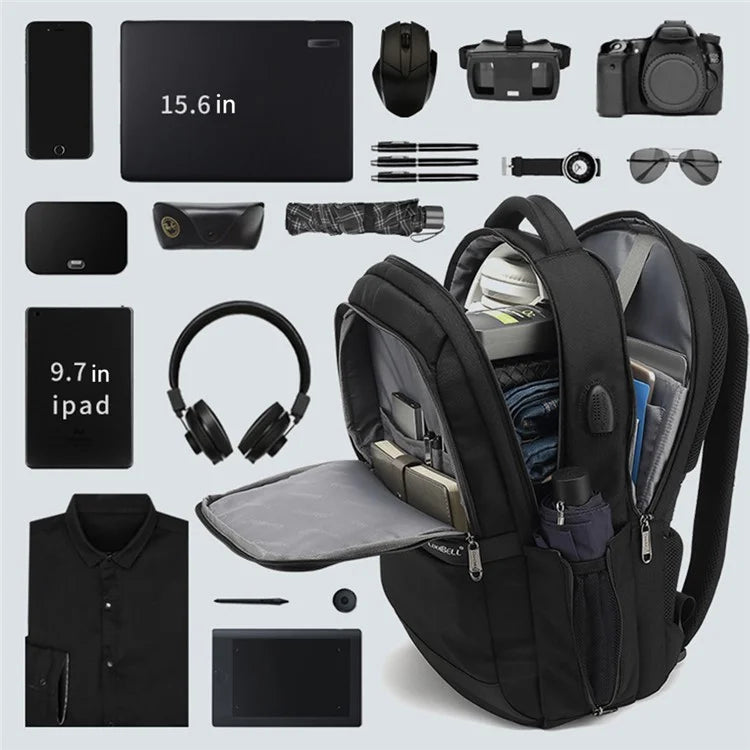 COOLBELL CB-8227 Large Laptop Backpack Students Bookbag Waterproof Travel Weekender Bag