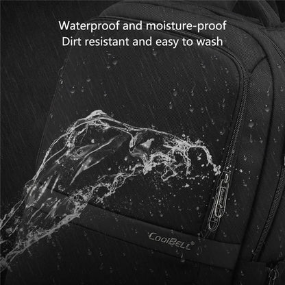 COOLBELL CB-8227 Large Laptop Backpack Students Bookbag Waterproof Travel Weekender Bag