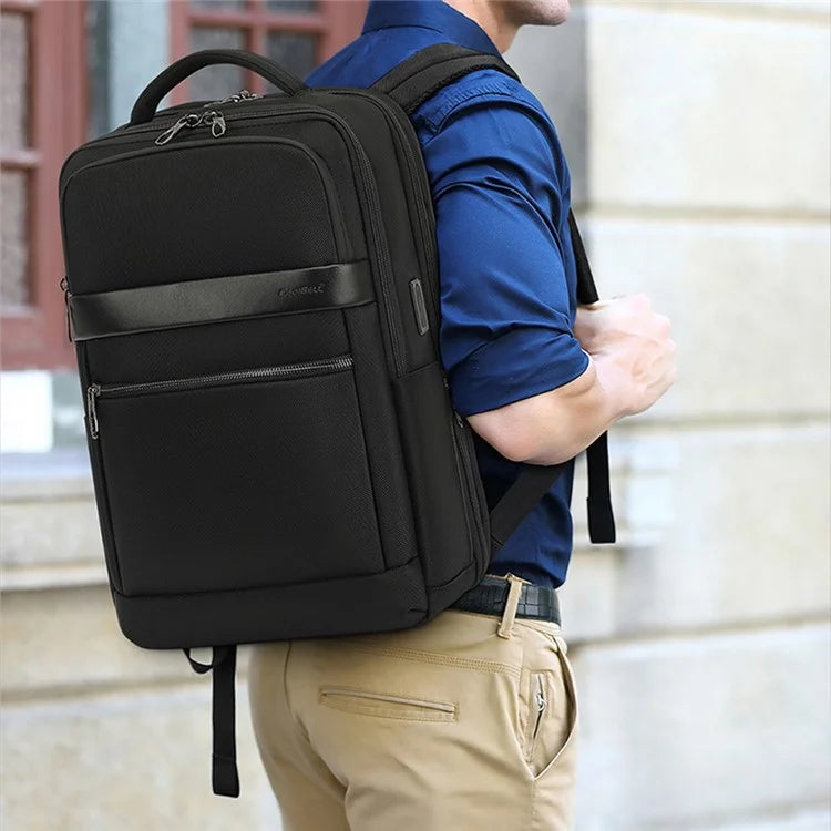 COOLBELL CB-8281 Business Men Shoulder Bag Travel Laptop Backpack with USB Charging Port
