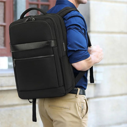 COOLBELL CB-8281 Business Men Shoulder Bag Travel Laptop Backpack with USB Charging Port