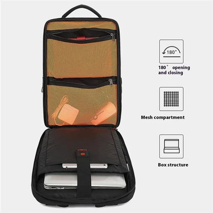 COOLBELL CB-8281 Business Men Shoulder Bag Travel Laptop Backpack with USB Charging Port