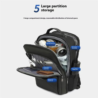COOLBELL CB-8288 Shockproof Laptop Backpack Business Men Waterproof Shoulder Bag for Traveling