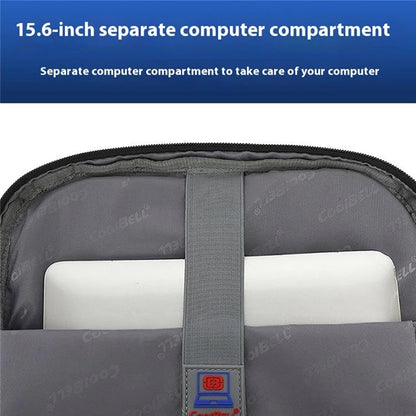 COOLBELL CB-8288 Shockproof Laptop Backpack Business Men Waterproof Shoulder Bag for Traveling