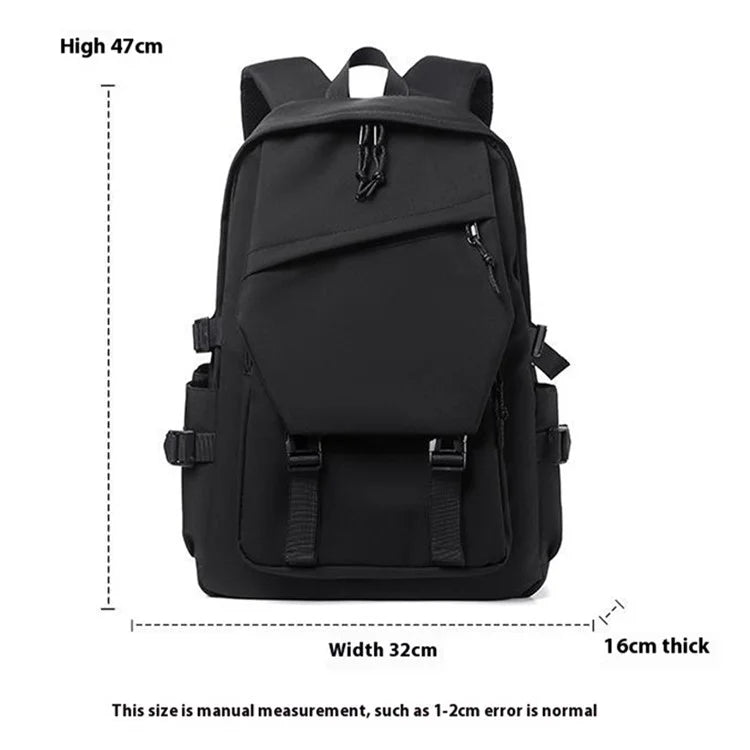 Large Laptop Backpack Polyester Student Book Bag Travel Backpack Casual Daypack