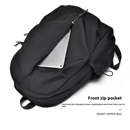 Large Polyester Student Book Bag Travel Backpack Casual Daypack Dual Shoulders Bag