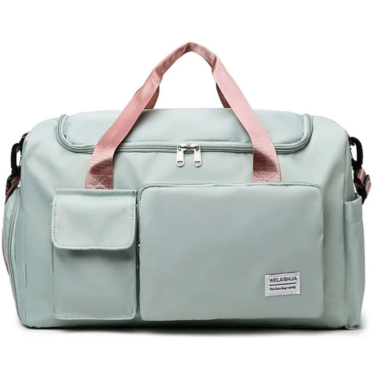 Oxford Cloth Sports Handbag Wet and Dry Separation Pocket Gym Bag Duffle Bag