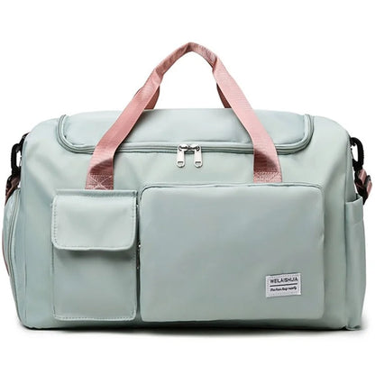 Oxford Cloth Sports Handbag Wet and Dry Separation Pocket Gym Bag Duffle Bag