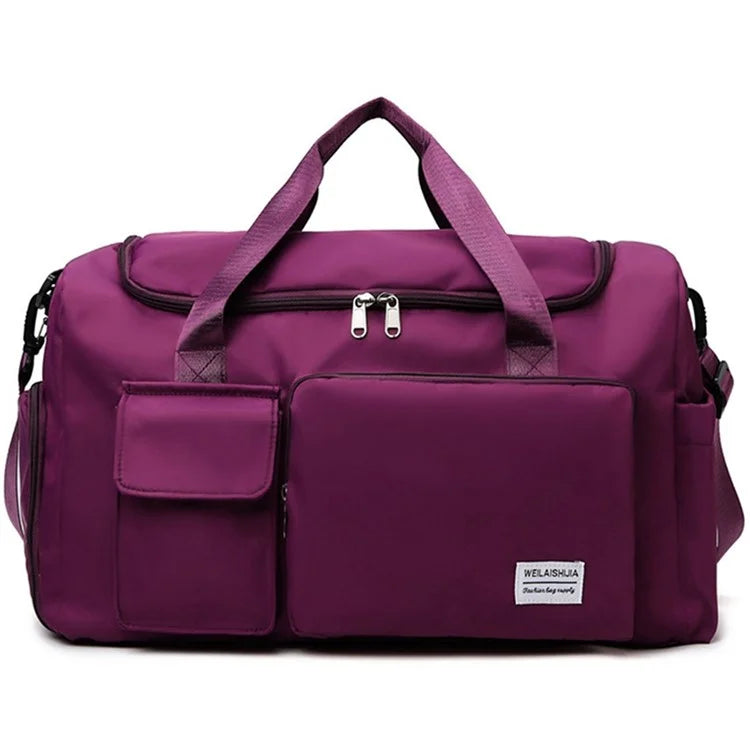 Oxford Cloth Sports Handbag Wet and Dry Separation Pocket Gym Bag Duffle Bag