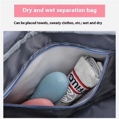 Oxford Cloth Sports Handbag Wet and Dry Separation Pocket Gym Bag Duffle Bag