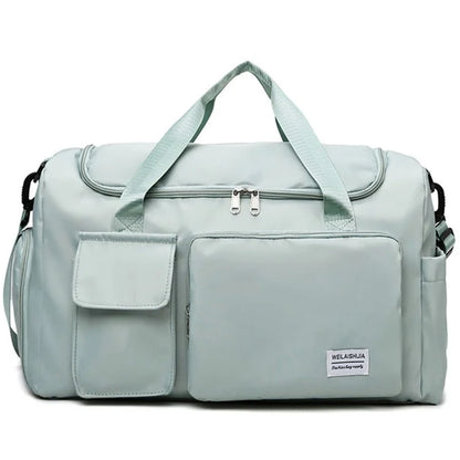 Oxford Cloth Sports Handbag Wet and Dry Separation Pocket Gym Bag Duffle Bag