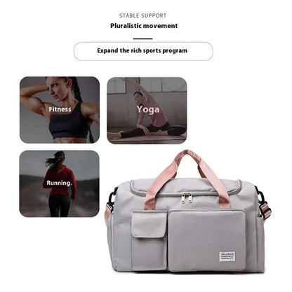 Oxford Cloth Sports Handbag Wet and Dry Separation Pocket Gym Bag Duffle Bag