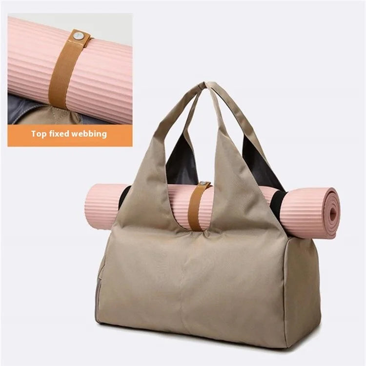 BED-647 Wet and Dry Separation Fitness Yoga Bag Oxford Cloth Travel Tote Bag