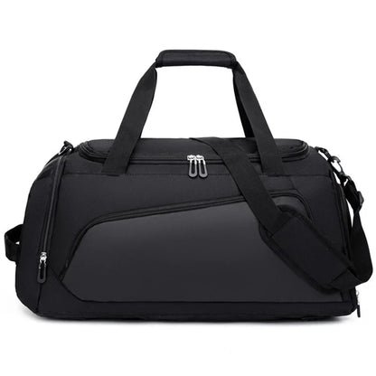 TL001 Oxford Cloth Gym Bag Travel Duffle Bag with Shoe Compartment, Wet Pocket