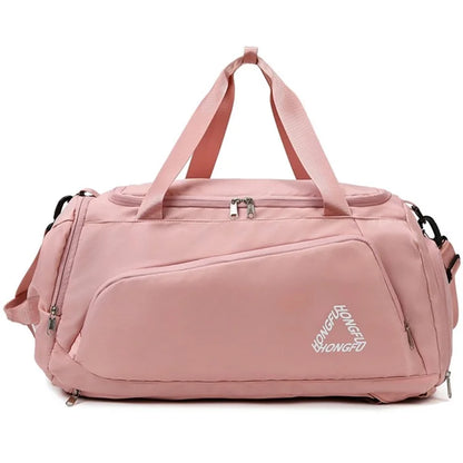 BED-958 Large Capacity Oxford Cloth Fitness Backpack Tote Crossbody Bag Travel Luggage Bag